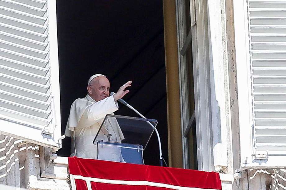Papa Francisco durante una misa en el Vaticano. 