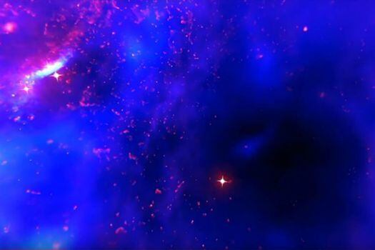Esta visualización refleja los efectos de docenas de gigantes estelares.  / CHANDRA X RAY OBSERVATORY/YOUTUBE