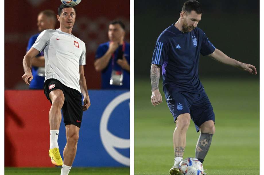 Vibrante partido entre Polonia, con su estrella Robert Lewandowski, y Argentina, con Lionel Messi a la cabeza.