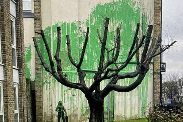 Banksy confirma la autoría en un nuevo mural de un árbol aparecido en Londres 