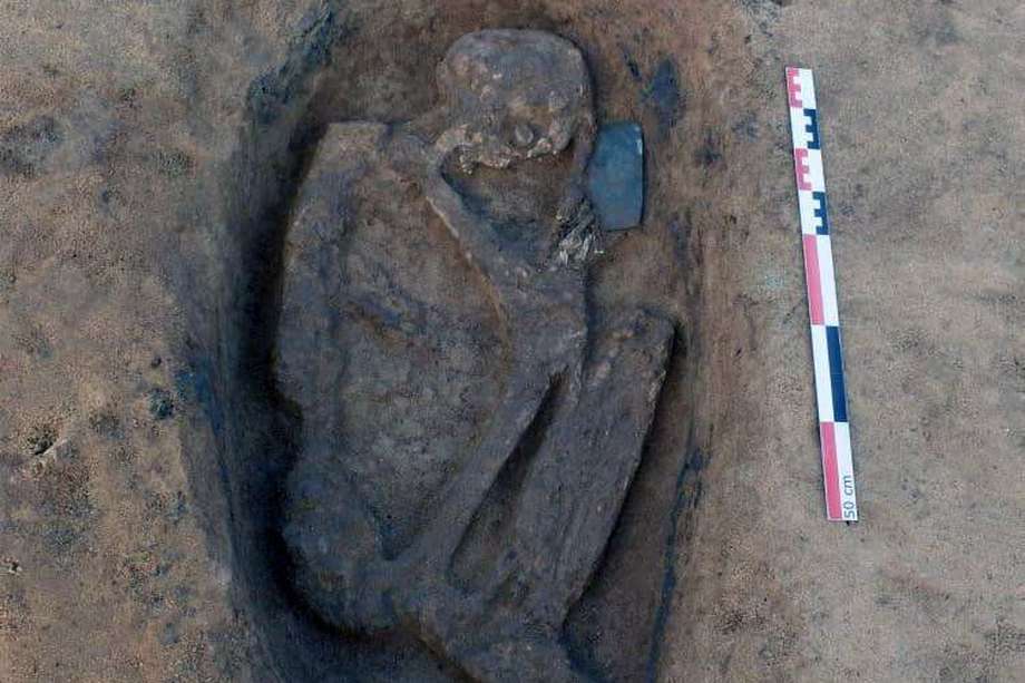 Esta es una de las tumbas descubiertas en Egipto.