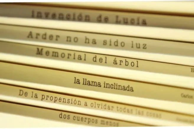 Algunos de los títulos que ha publicado el Premio Nacional de Poesía Obra Inédita.
