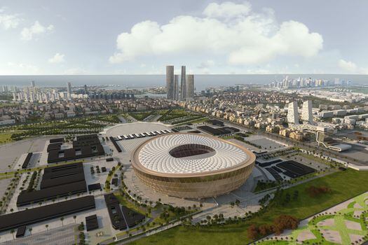 Estadio Lusail, sede de la final del próximo Mundial de la FIFA (Photo by - / Qatar�s Supreme Committee for Delivery and Legacy / AFP).  