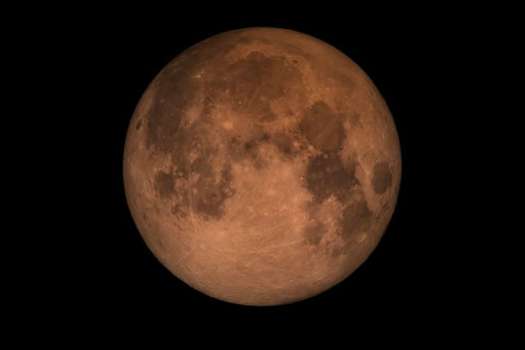 La luna tendrá un color rojizo durante el eclipse luna.  / GSFC/NASA