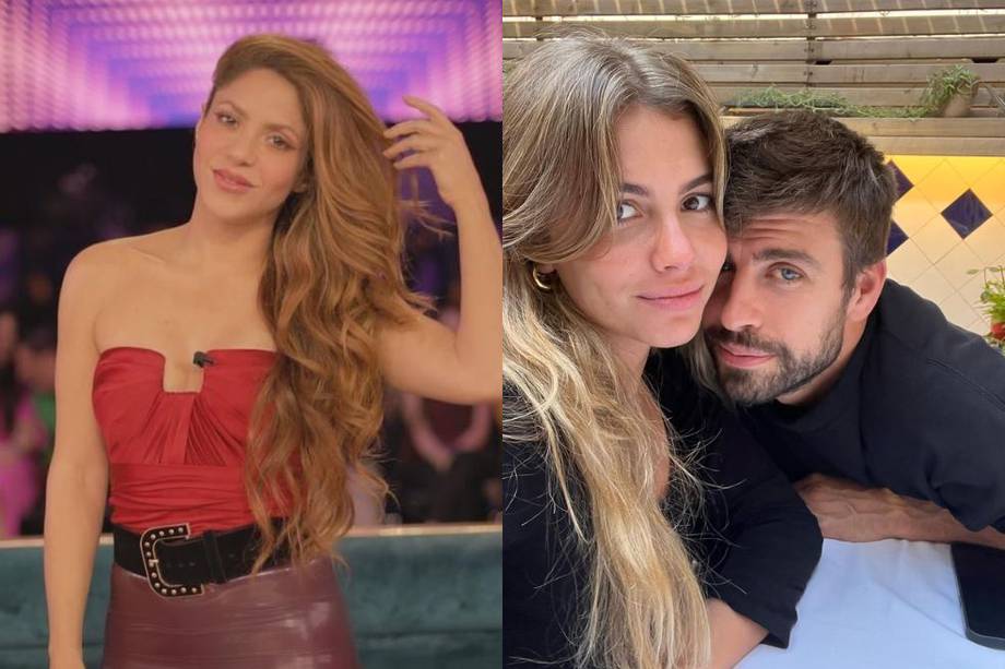 Shakira, Piqué y Clara Chía. 