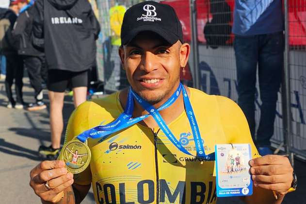 El para-atleta colombiano Francisco Sanclemente ganó la Maratón de Sevilla