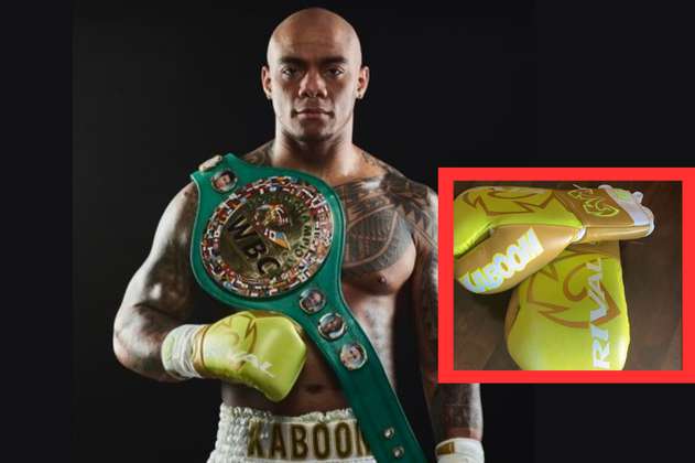 Recuperan los guantes hurtados del campeón mundial de boxeo Óscar Rivas