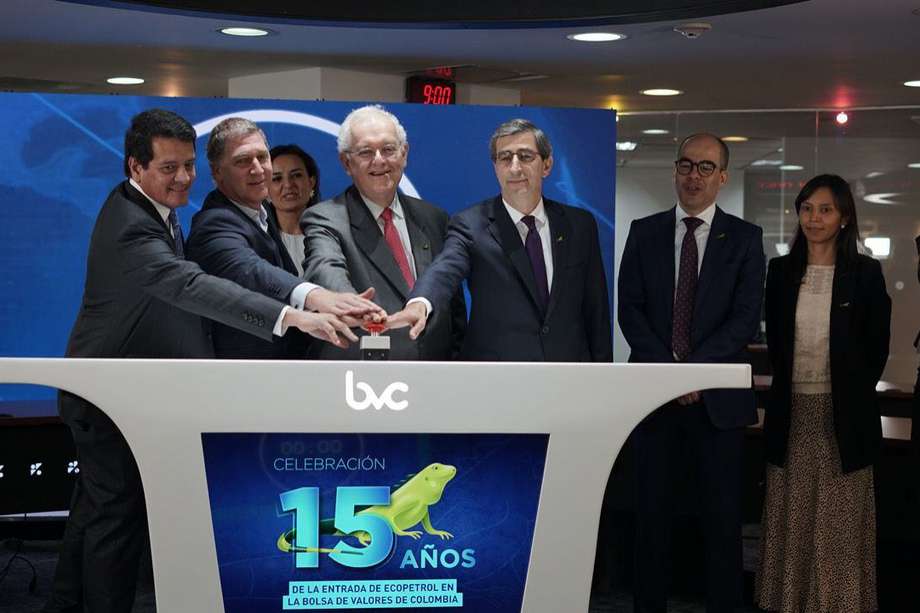 Hoy celebraron los 15 años de cotización de la acción de Ecopetrol en la Bolsa de Valores de Colombia.