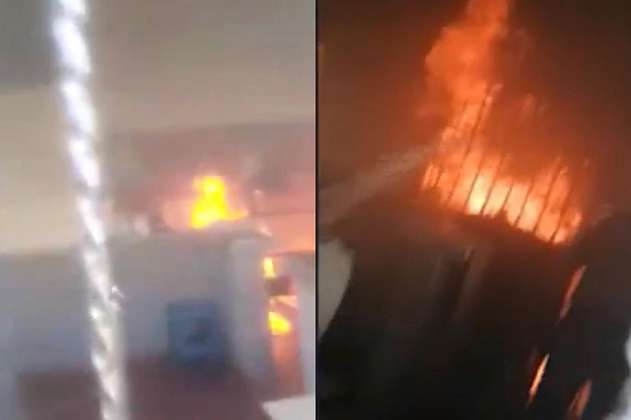 Los videos claves en la investigación de la Fiscalía por el incendio en el CAI de Soacha