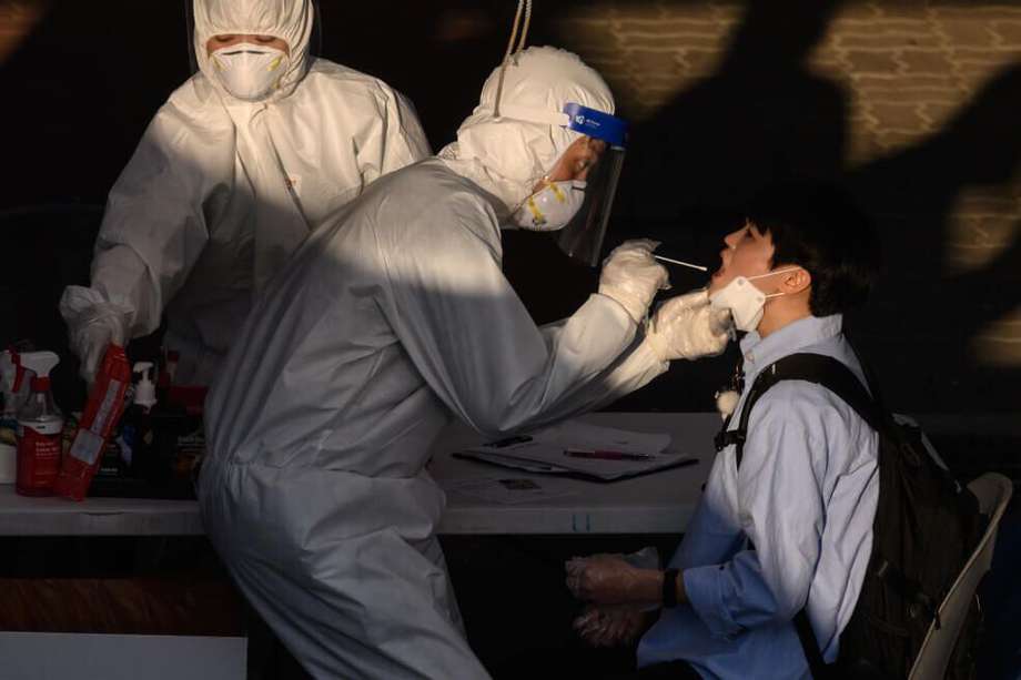 En Corea del Sur las pruebas masivas de coronavirus hacen parte de la estrategia en la lucha contra la pandemia. AFP
