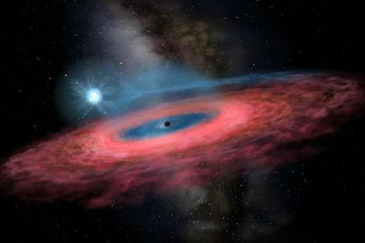 Ilustración del agujero negro estelar LB-1. / Jingchuan Yu