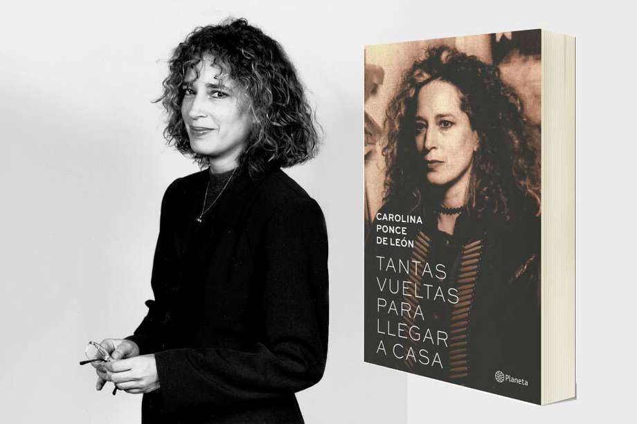 A la izquierda, Carolina Ponce de León en 1998, cuando fue directora del Museo del Barrio, en Nueva York; a la derecha, ella en la portada del libro del sello Planeta.