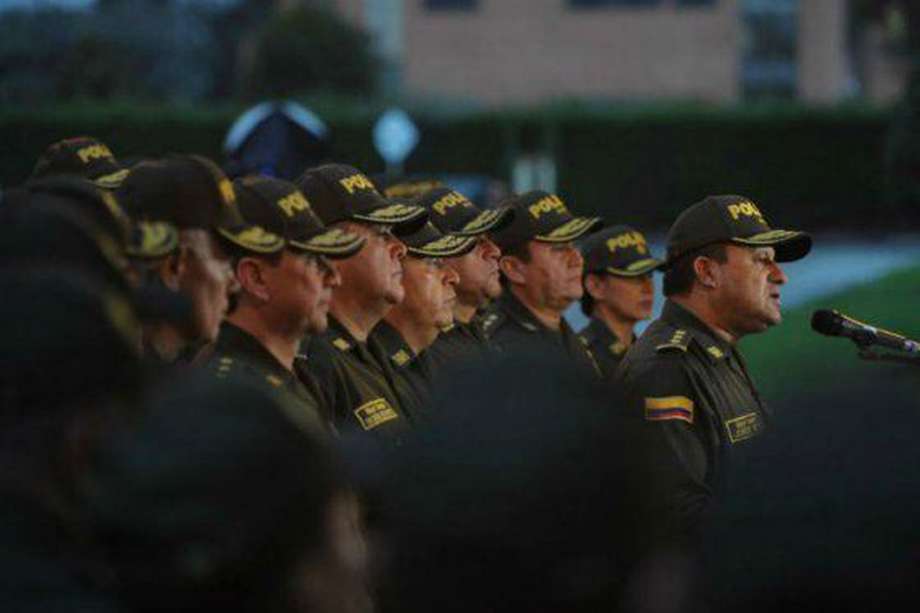 Los 29 generales de la Policía, en la segunda cumbre de generales de la Policía en mayo pasado. / Foto: Archivo.