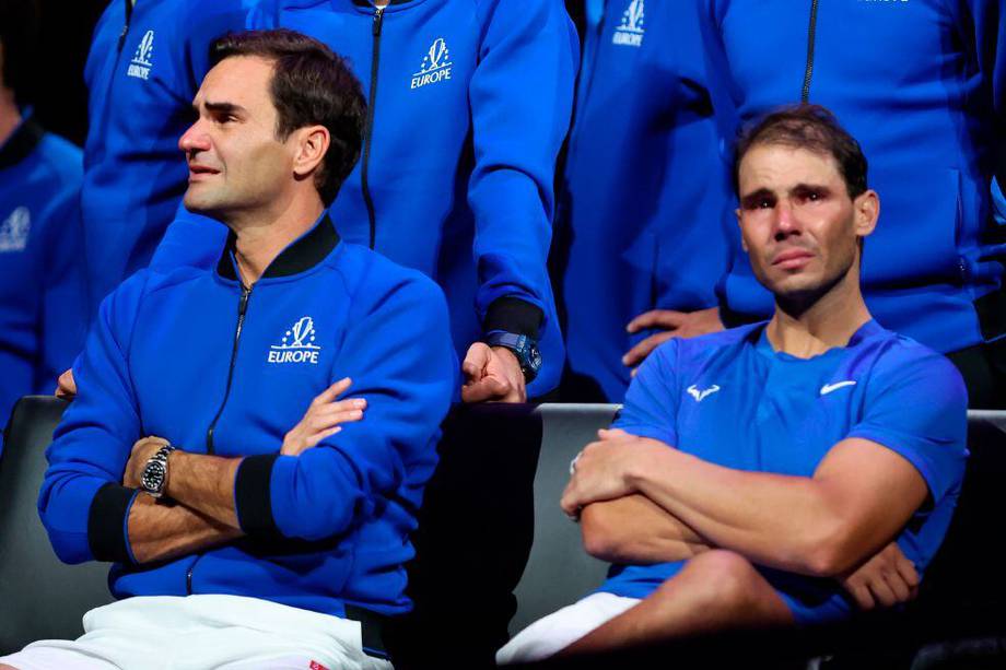 Roger Federer: entre lágrimas se despidió el legendario del tenis y Rafael Nadal hizo lo mismo. 