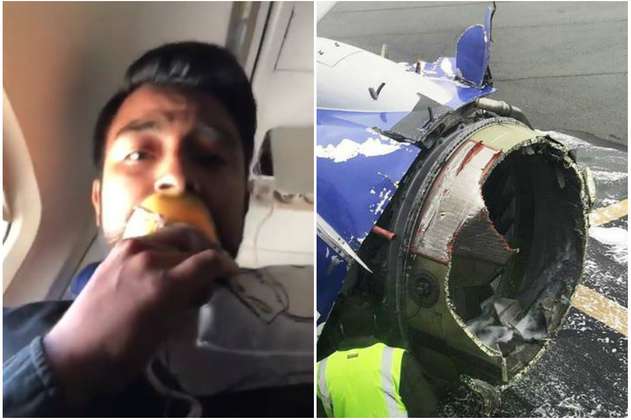 Hombre transmite por Facebook Live el aterrizaje de emergencia de un avión en Filadelfia