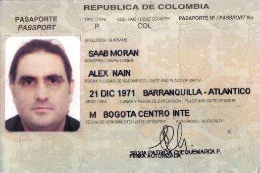 Una de las pocas fotos que se conocen de Álex Saab es la de su pasaporte. / Archivo