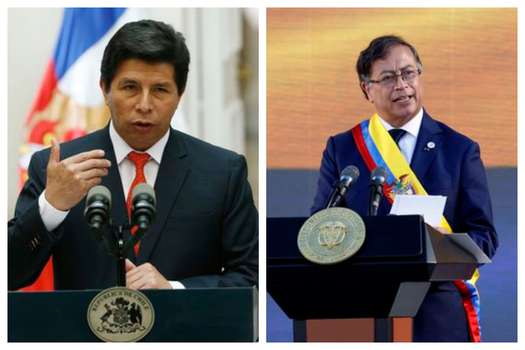 El mandatario colombiano se pronunció sobre la situación política en el vecino país que dejó por fuera del poder al ahora expresidente Castillo.