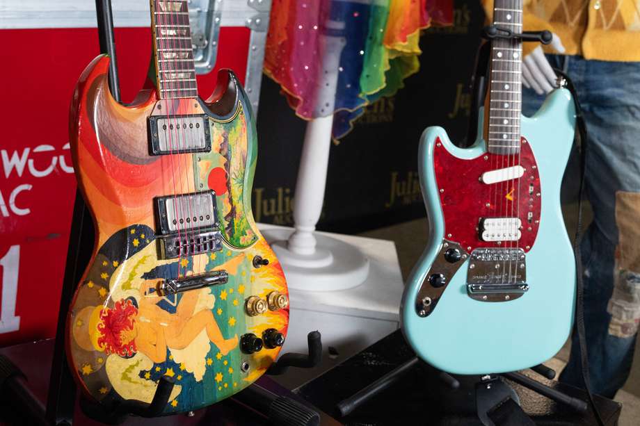Las guitarras de Eric Clapton y Kurt Cobain.