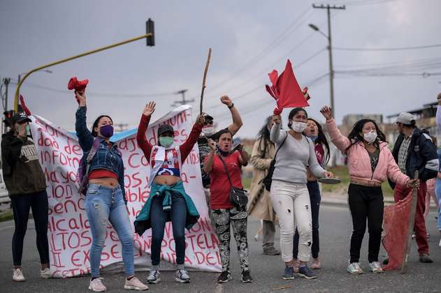 Ciudad Bolívar: en disturbios y con cuatro heridos terminó entrega de ayudas en el sur de Bogotá