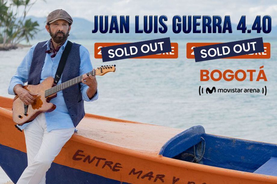 El cantante Juan Luis Guerra regresa a Bogotá con dos conciertos 'Sold Out' en el Movistar Arena y sus fanáticos cuentan las horas para verlo en vivo.