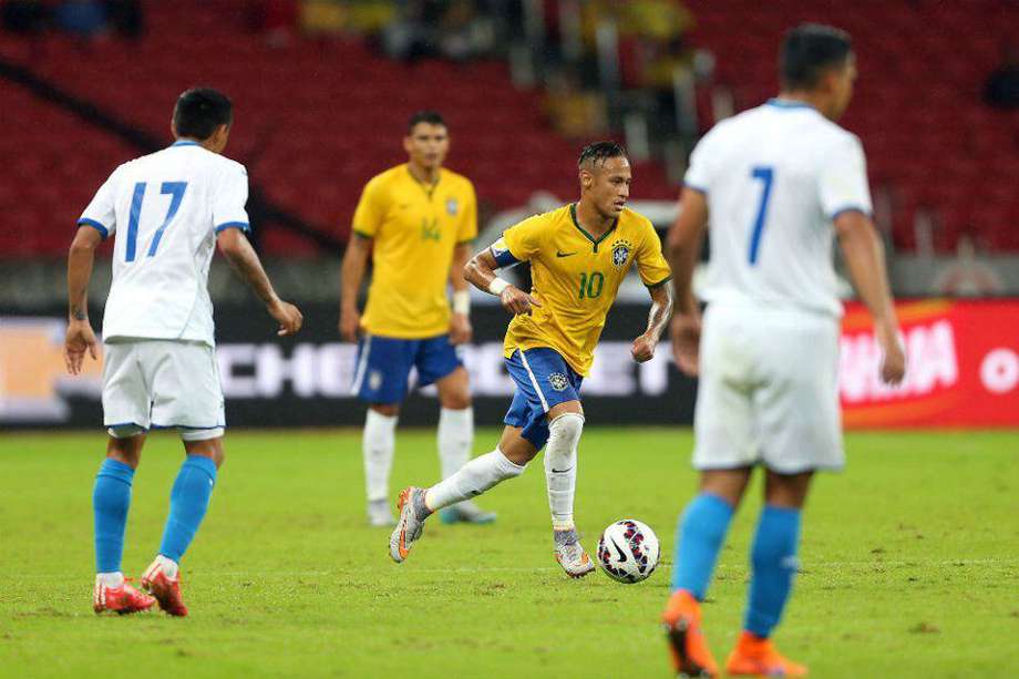 Brasil le ganó a Honduras 1-0 en Porto Alegre. / AFP