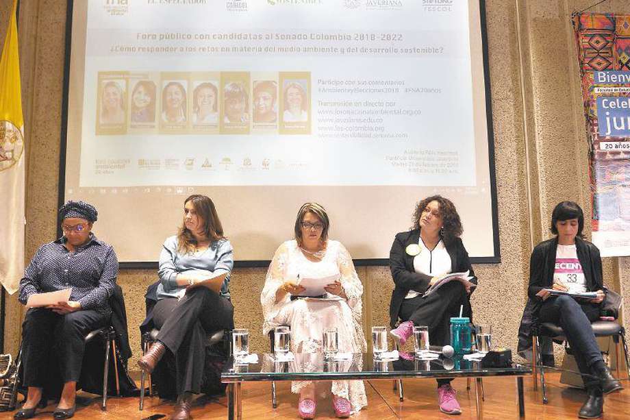 Susana Muhamad, Paloma Valencia y Victoria Sandino, entre otras, fueron candidatas al legislativo en 2018.  /Gustavo Torrijos