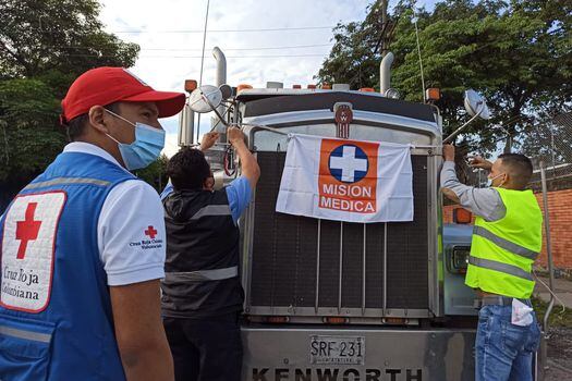 La Cruz Roja acompaña la caravana humanitaria con insumos médicos que llegará de Bogotá a Cali, y de Cali a Nariño, Cauca y otro municipios del Valle.