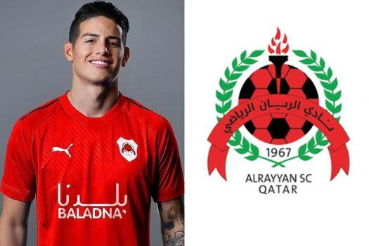 Al Rayyan de Catar será el octavo club en la carrera profesional de James Rodríguez.