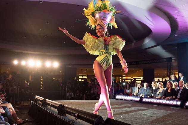 Señorita Colombia rinde homenaje a las palenqueras en Miss Universo
