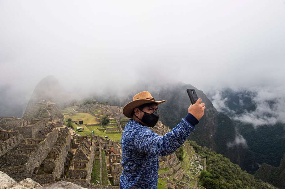 Desde la reapertura, el uso de tapabocas es obligatorio para recorrer Machu Picchu.