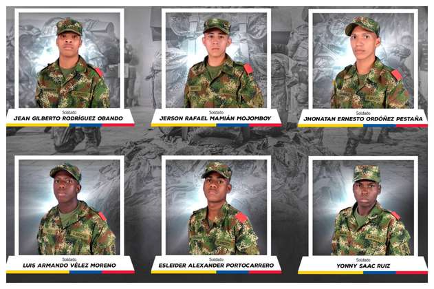 Estos son los soldados que murieron en ataque de las disidencias de las Farc en el Cauca