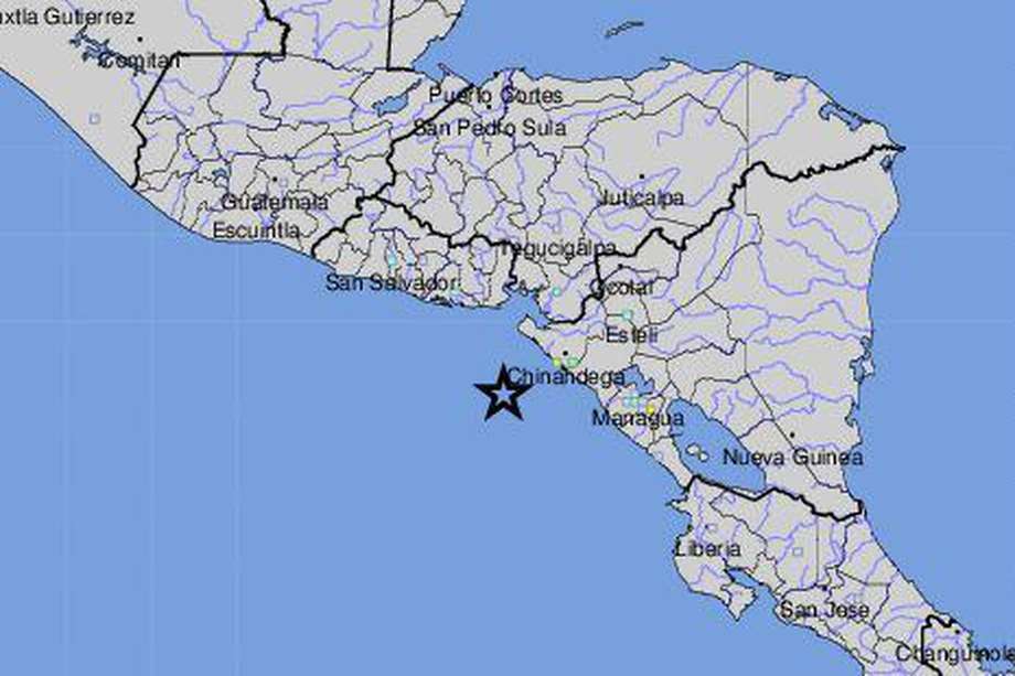El temblor tuvo lugar a 78 kilómetros al suroeste de Jiquilillo, departamento de Chinandega, informó el USGS.