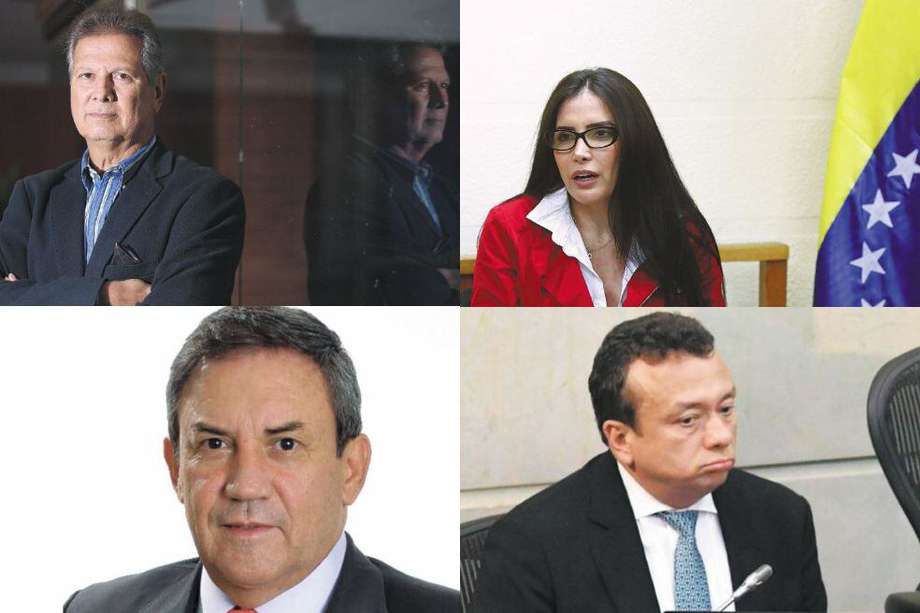 Los excongresistas Antonio Guerra de la Espriella, Aida Merlano, Jimmy Díaz y Eduardo Pulgar.