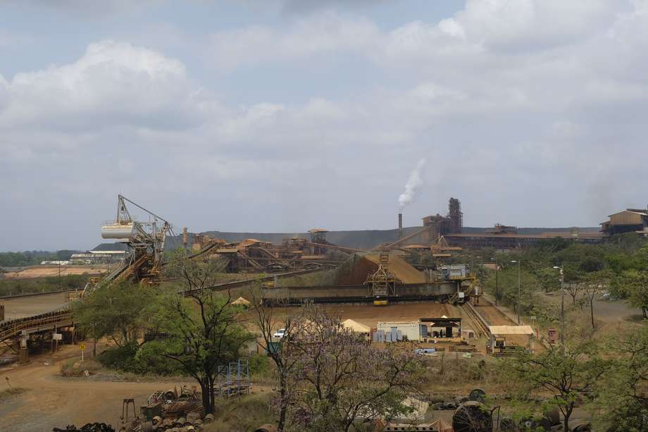 Panorámica de la planta de explotación de ferroniquel de Cerro Matoso, en marzo de 2023.