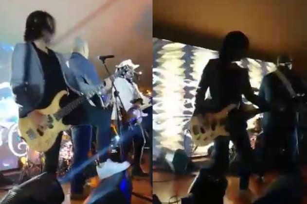 Video: Iván Duque se unió a banda de rock en su primera noche como expresidente