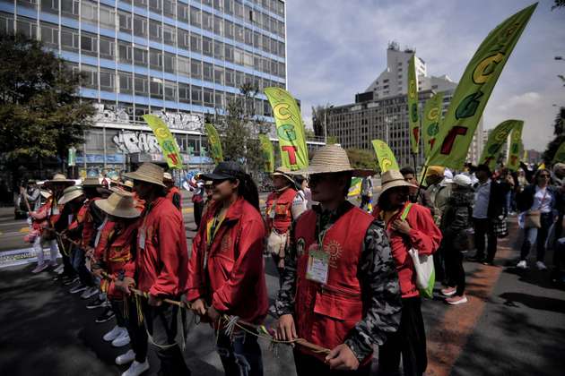 Marchas en Bogotá: más de 23.000 personas llegan a la Plaza de Bolívar