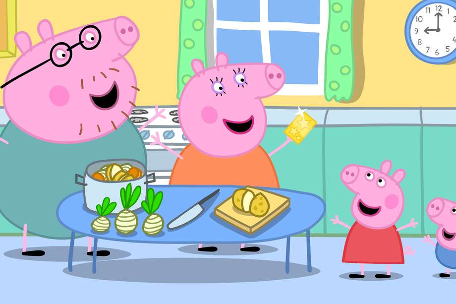 La serie animada "Peppa Pig".