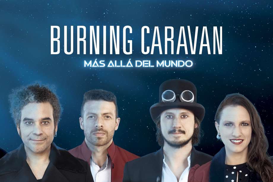 Burning Caravan está conformada por Javier Ojeda, compositor, guitarrista y productor musical, Francisco Martí, vocalista y director artístico; Diana Osorio, pianista y acordeonista; Olivier Lestriez, bajista y contrabajista, Mario Romero, baterista y Pablo Muñoz en el saxofón.