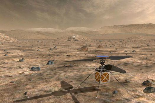 Imagen del helicóptero que pretende enviar la Nasa a Marte en 2020. / Nasa