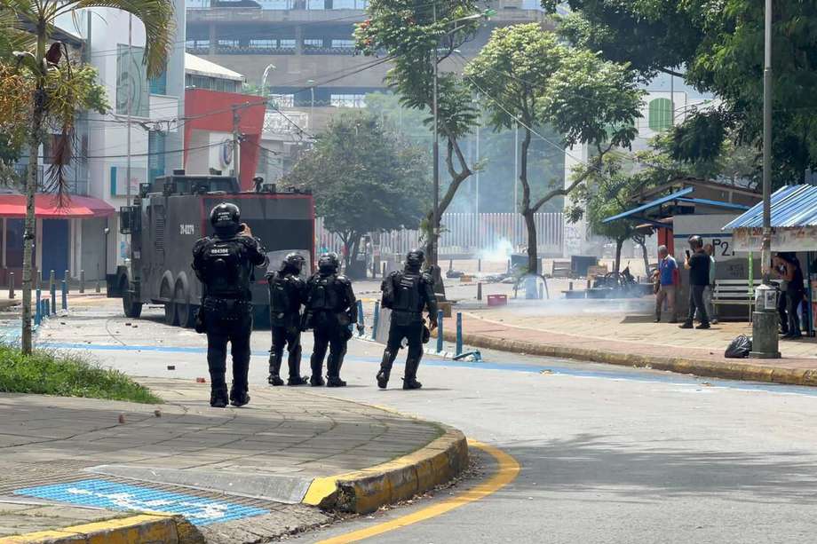 De acuerdo con la policía de Bucaramanga, la situación fue controlada en horas de la tarde. /MEBUC.