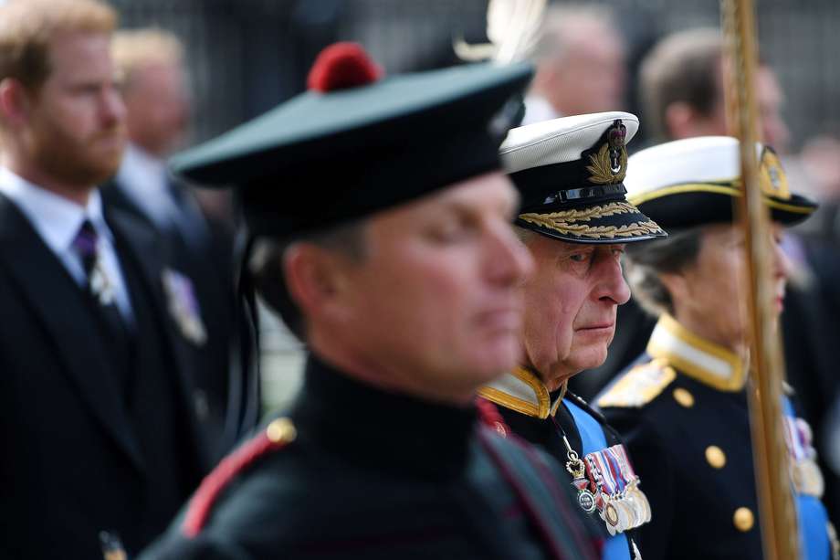 El rey Carlos III durante el funeral de su madre, la reina Isabel II, en Londres. EFE/EPA/ANDY RAIN
