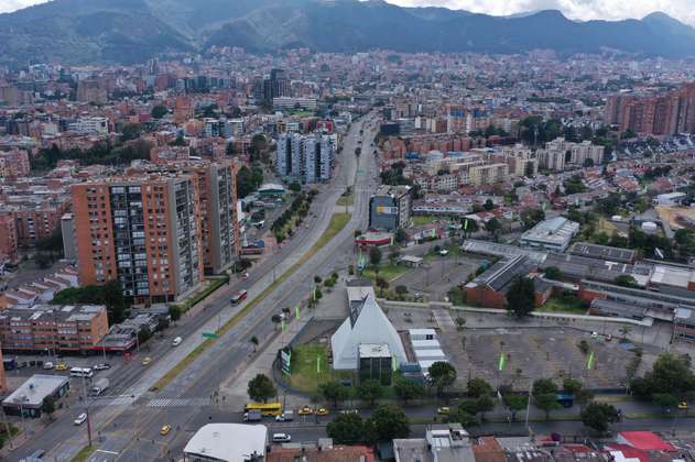 Día sin carro y sin moto: así se ve Bogotá al mediodía