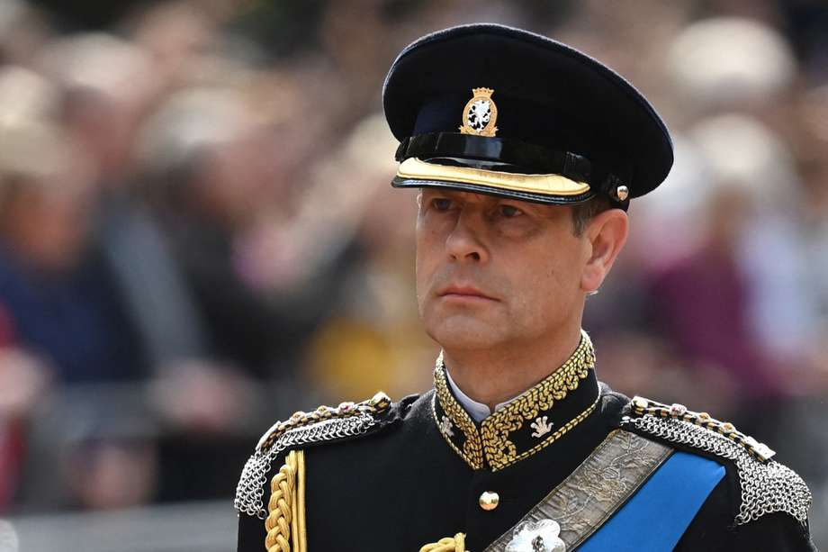 El príncipe Eduardo de Reino Unido en el funeral de su madre, la reina Isabel II, en septiembre de 2022.