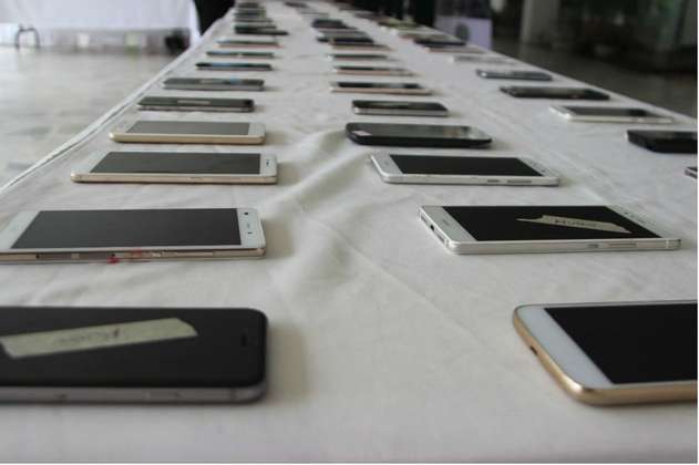 Incautaron celulares y 206 simcards en cárcel de Medellín usadas para extorsión
