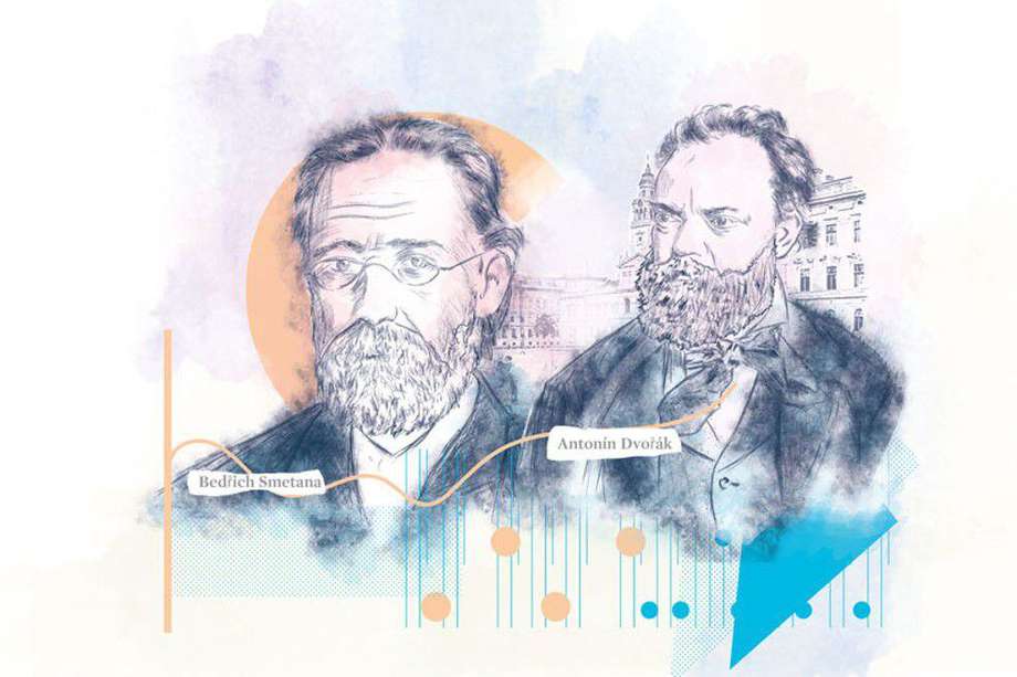 En Bohemia, entre los numerosos artistas nacidos en el siglo XIX, destacan Antonín Dvorak (1841-1904) y Bedrich Smetana (1824-1884).