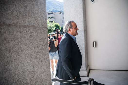 Michel Platini en la antesala de su juicio por presunta corrupción el pasado 8 de julio de 2022.