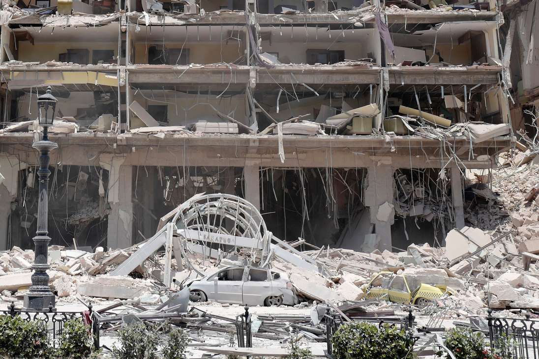 Así quedó el Hotel Saratoga en Cuba tras explosión que deja al menos 18 muertos