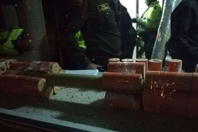 Incautan 149 barras de explosivo en el sur de Bogotá