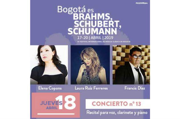 Bogotá acoge festival de música clásica dedicado a Brahms, Schubert y Schumann