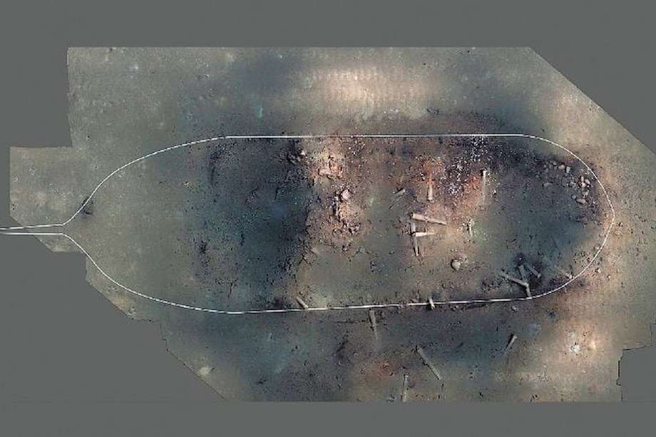 Imagen del naufragio del galeón San José difundida por el Instituto Colombiano de Antropología e Historia